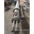 cylinder śrubowy do Bausano MD 125/30 PLUS Równoległe podwójne podwójne śruby cylinder-PVC PROFIL RUR bimetaliczny